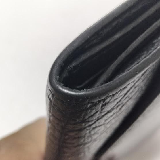 マルタンマルジェラ 三つ折り財布 レザー 黒/ブラック