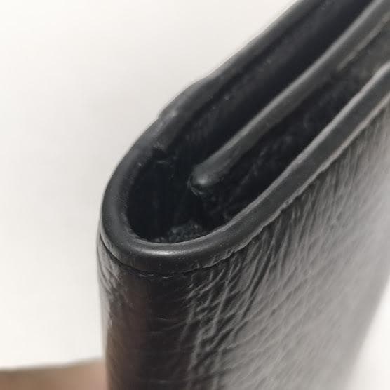 マルタンマルジェラ 三つ折り財布 レザー 黒/ブラック