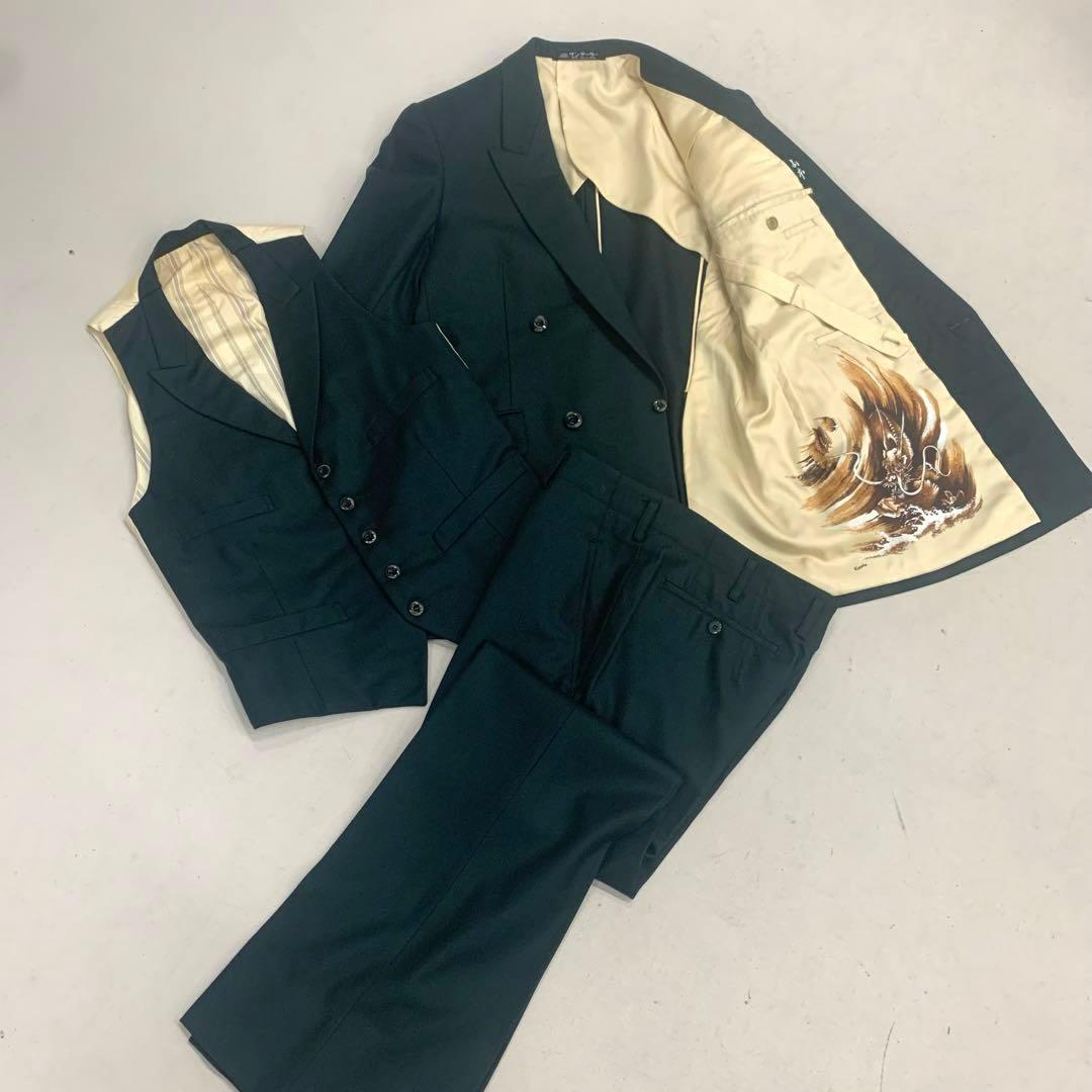 【rp 】オーダースーツ グリーン BTS ダイナマイト テテ風　日本製