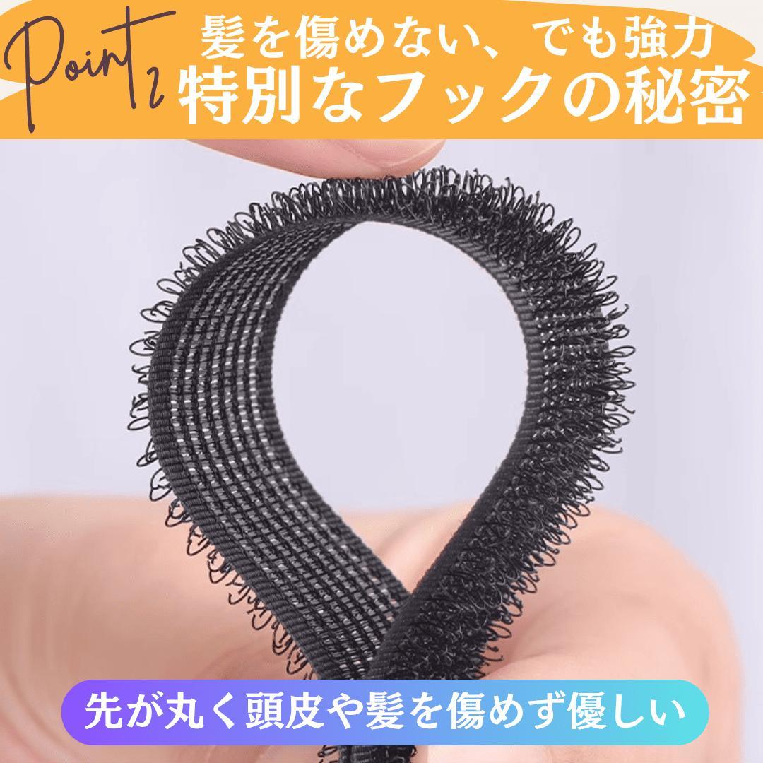ピンなし ウィッグ ピン無し部分ウィッグ 頭頂部 白髪隠し 部分 ピン不要