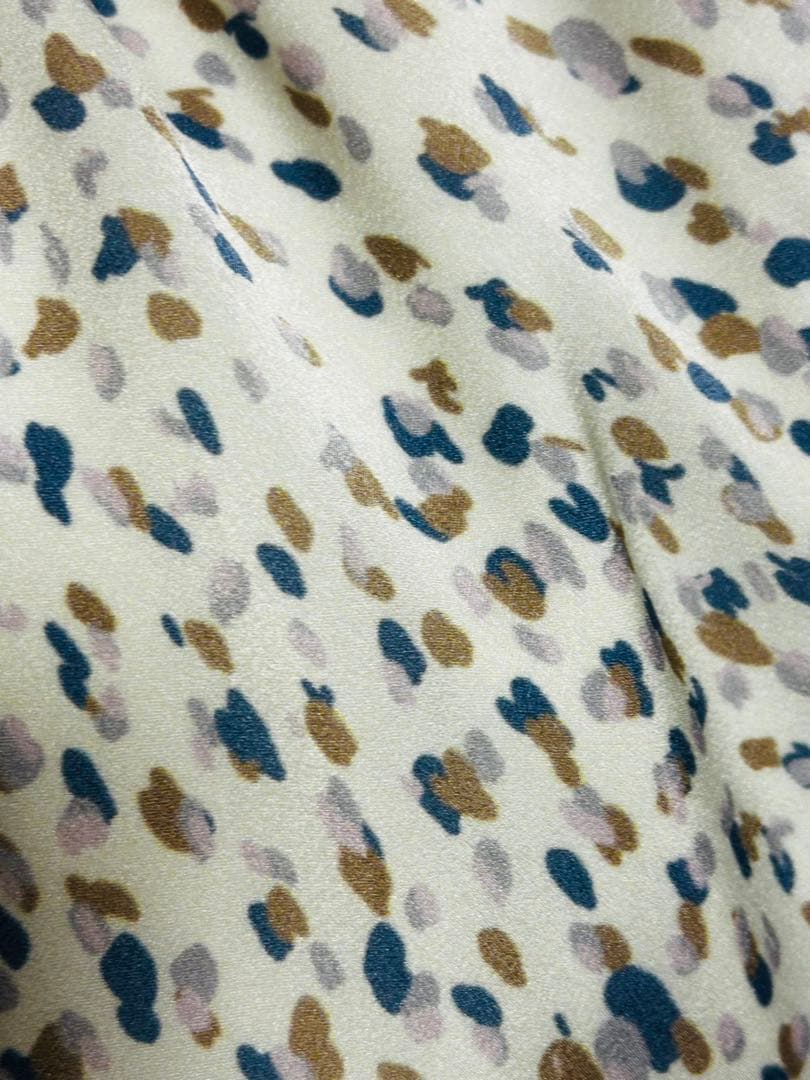 ANAYI スタンドカラーフラワープリントワンピース