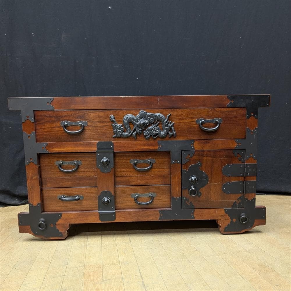 車箪笥　整理箪笥　時代家具　箪笥　タンス　たんす　引き出し　整理　収納　民芸