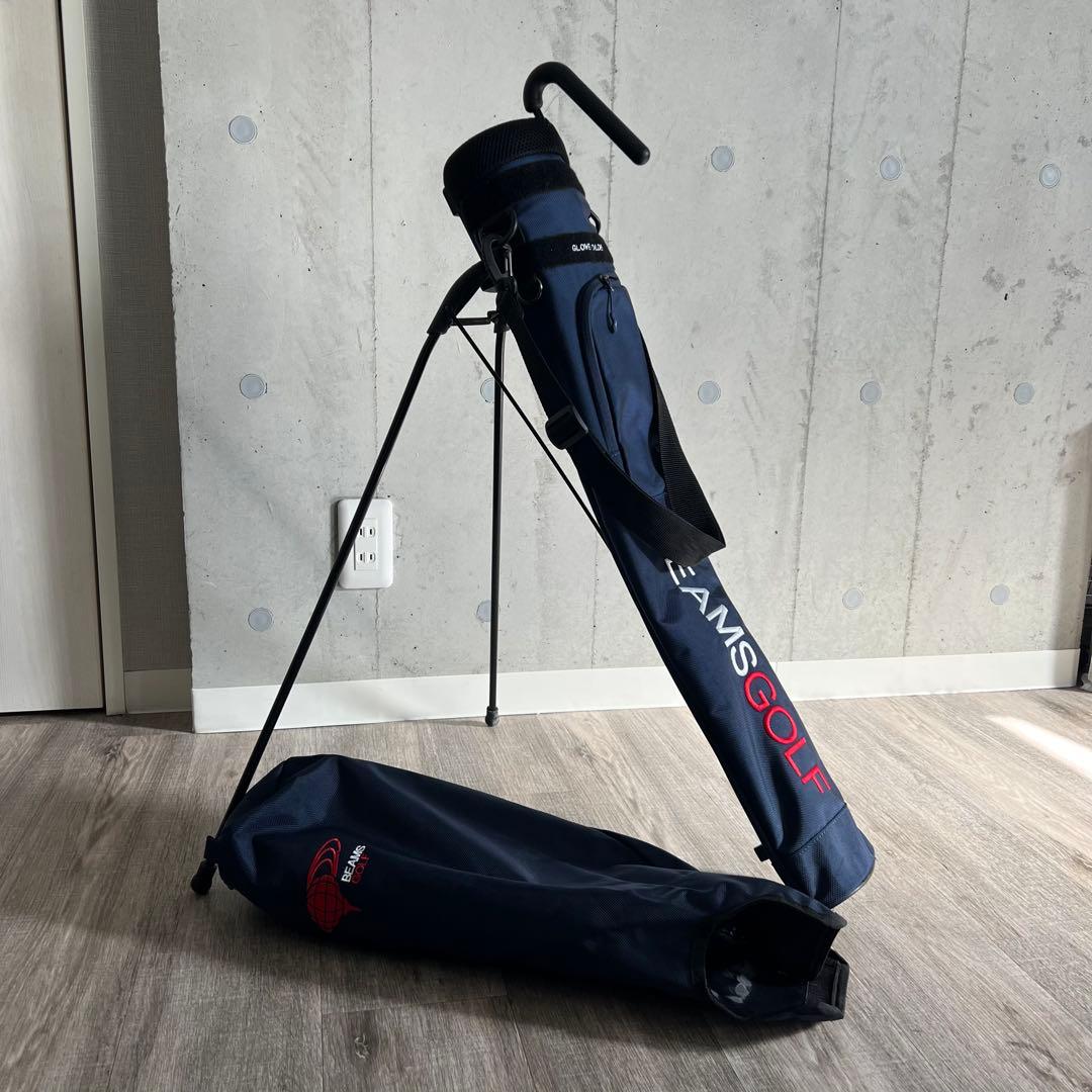 BEAMS GOLF セルフスタンド ゴルフケース ネイビー