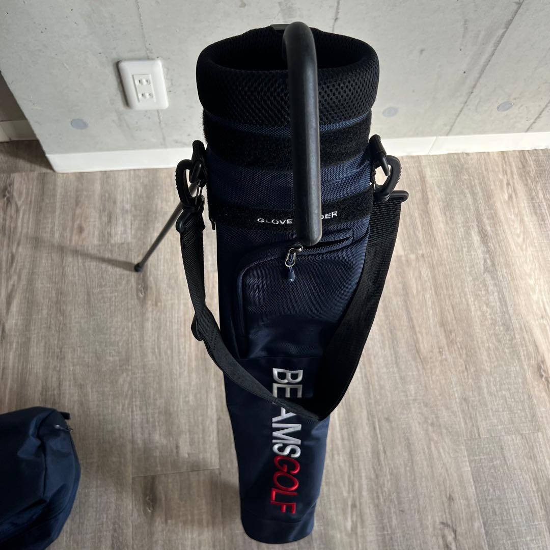 BEAMS GOLF セルフスタンド ゴルフケース ネイビー