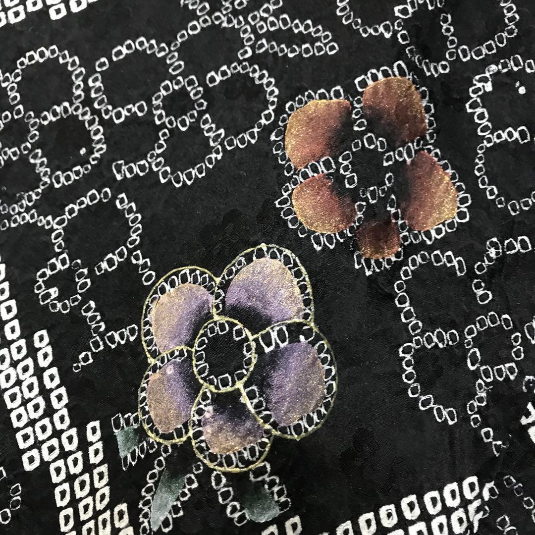 ZF-1082 訪問着 総絞り 金彩 金箔 逸品 高級 上質 正絹 袷 広衿