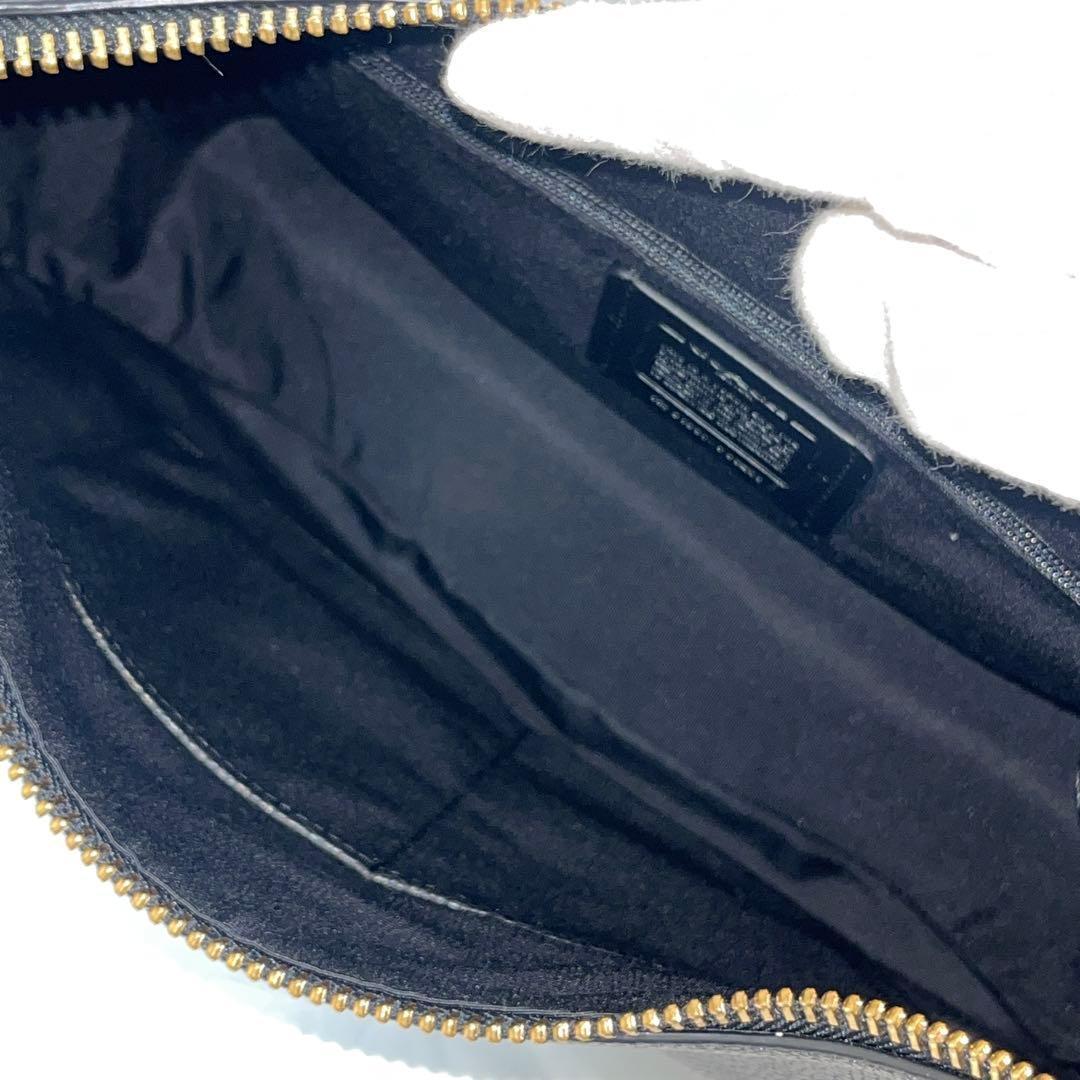 コーチ ワンショルダーバッグ ホーボー レザー ブラック F38259 極美品