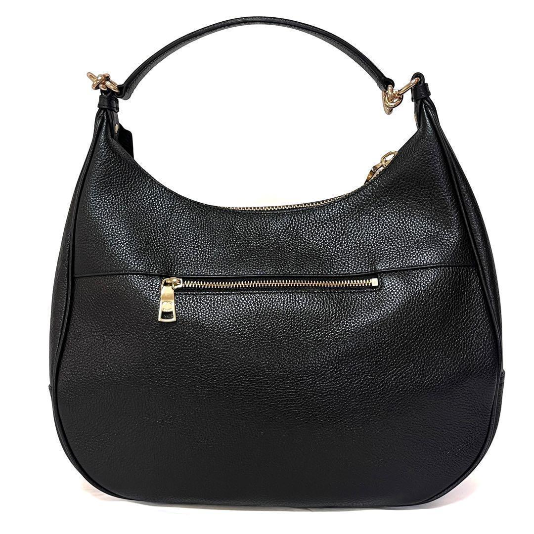 コーチ ワンショルダーバッグ ホーボー レザー ブラック F38259 極美品