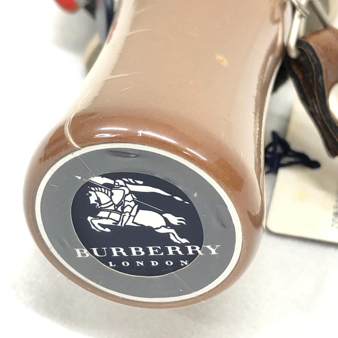 【未使用保管品】5F457/バーバリー/折り畳み傘/ノバチェック/ブラウン/茶