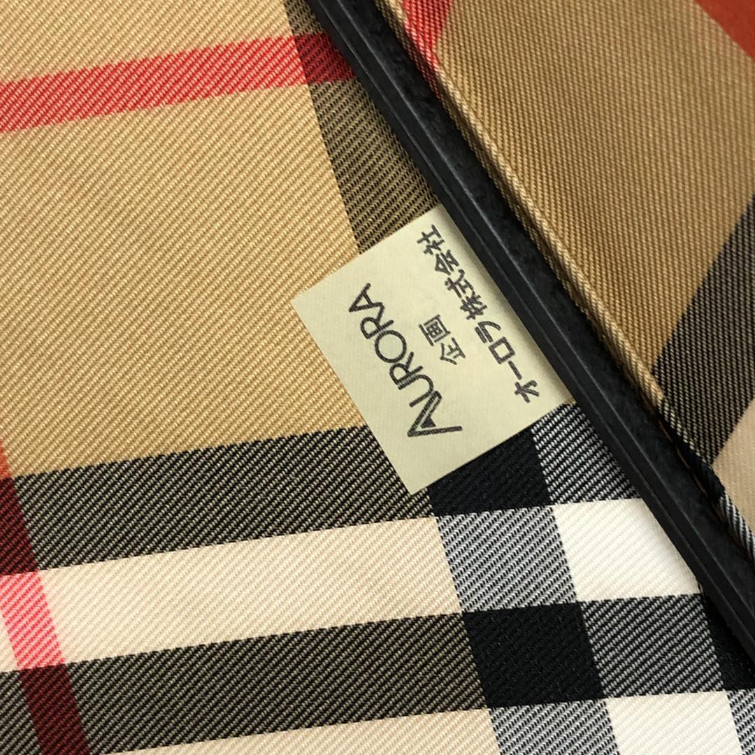 【未使用保管品】5F457/バーバリー/折り畳み傘/ノバチェック/ブラウン/茶