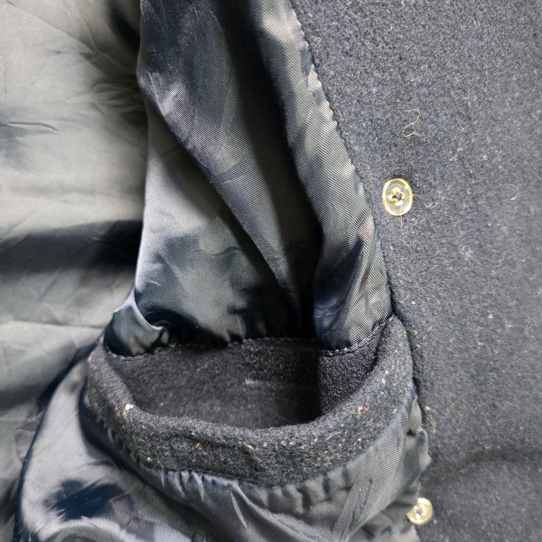 90s Eddie Bauer ウールPコート XL相当 ネイビー