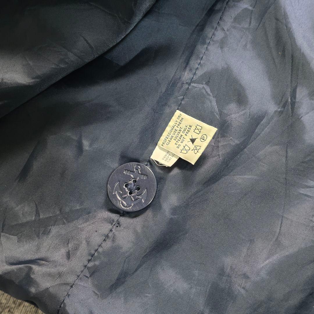 90s Eddie Bauer ウールPコート XL相当 ネイビー