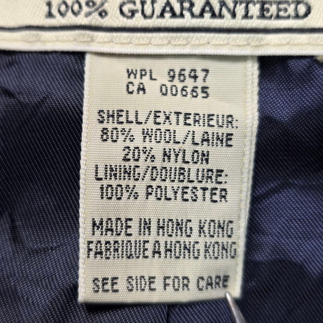 90s Eddie Bauer ウールPコート XL相当 ネイビー