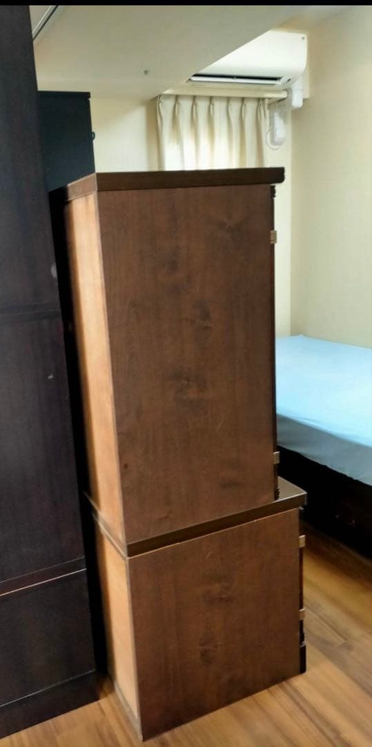 レトロ・アンティーク⭐︎ガラス扉食器棚