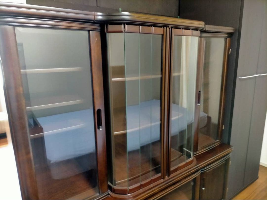 レトロ・アンティーク⭐︎ガラス扉食器棚