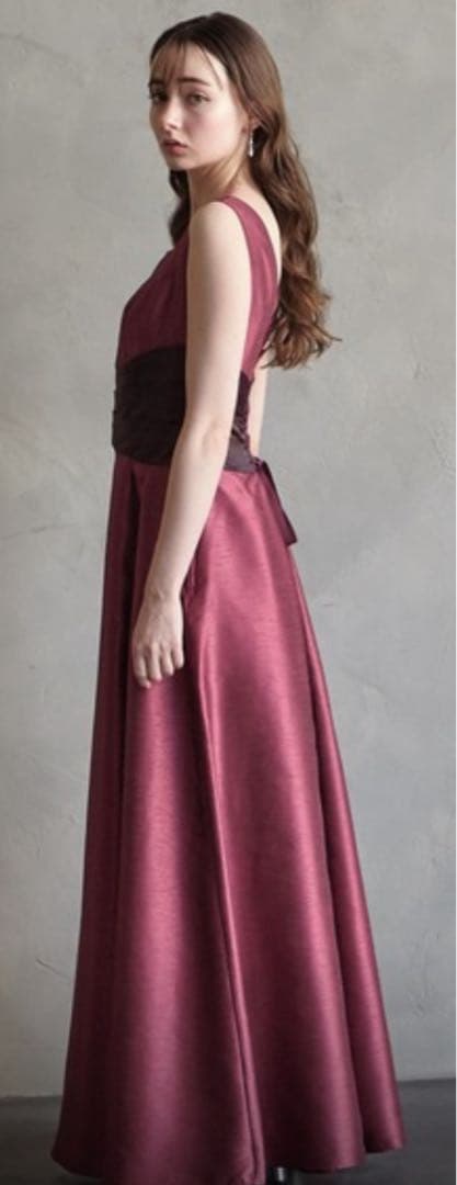 演奏会用シャンタンカラーロングドレス