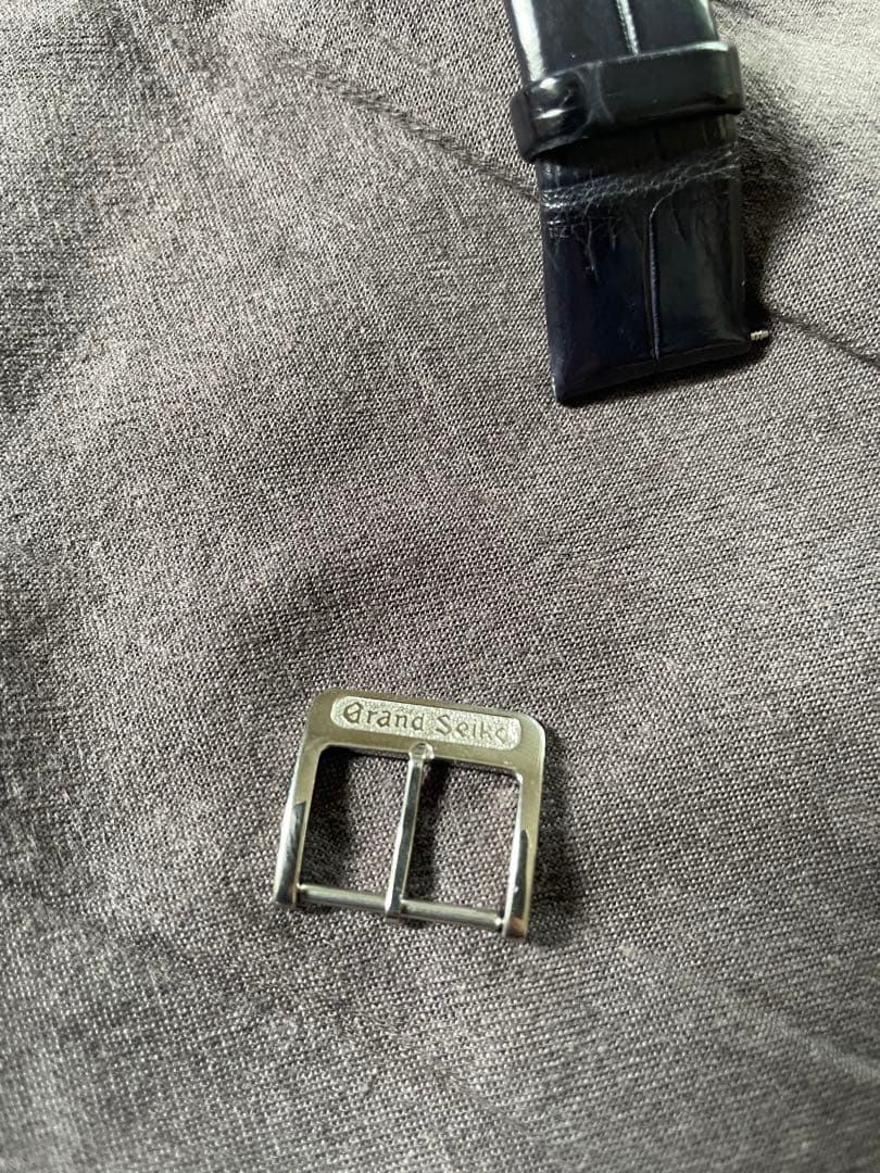 Grand Seiko ネイビー レザーベルト　金具