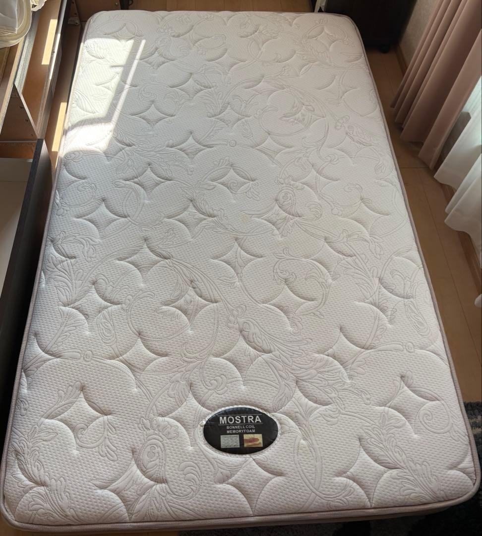 ニトリ セミダブル ベッドフレーム＋マットレス 収納付