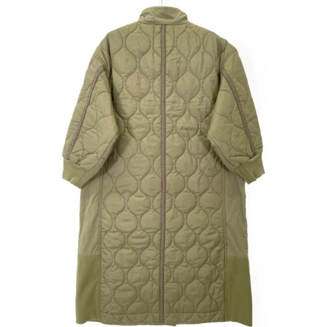 ピュアルセシン 2023AW 異素材MIXモッズコート オリーブ 試着のみ美品