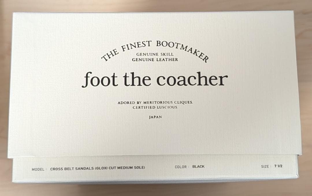 新品 foot the coacher CROSS BELT SANDALS