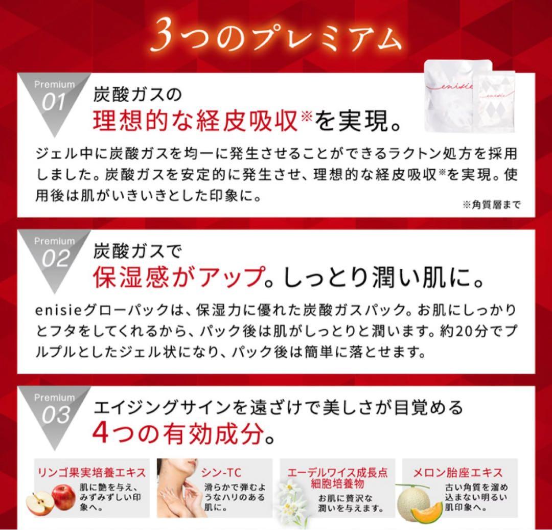 【新品】エニシー グローパック 炭酸ガスパック 10回分 2箱セット