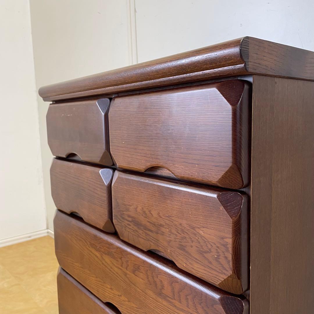 マルヨシ民芸家具 4段 6杯 チェスト② 引き出し タンス 電話台 収納