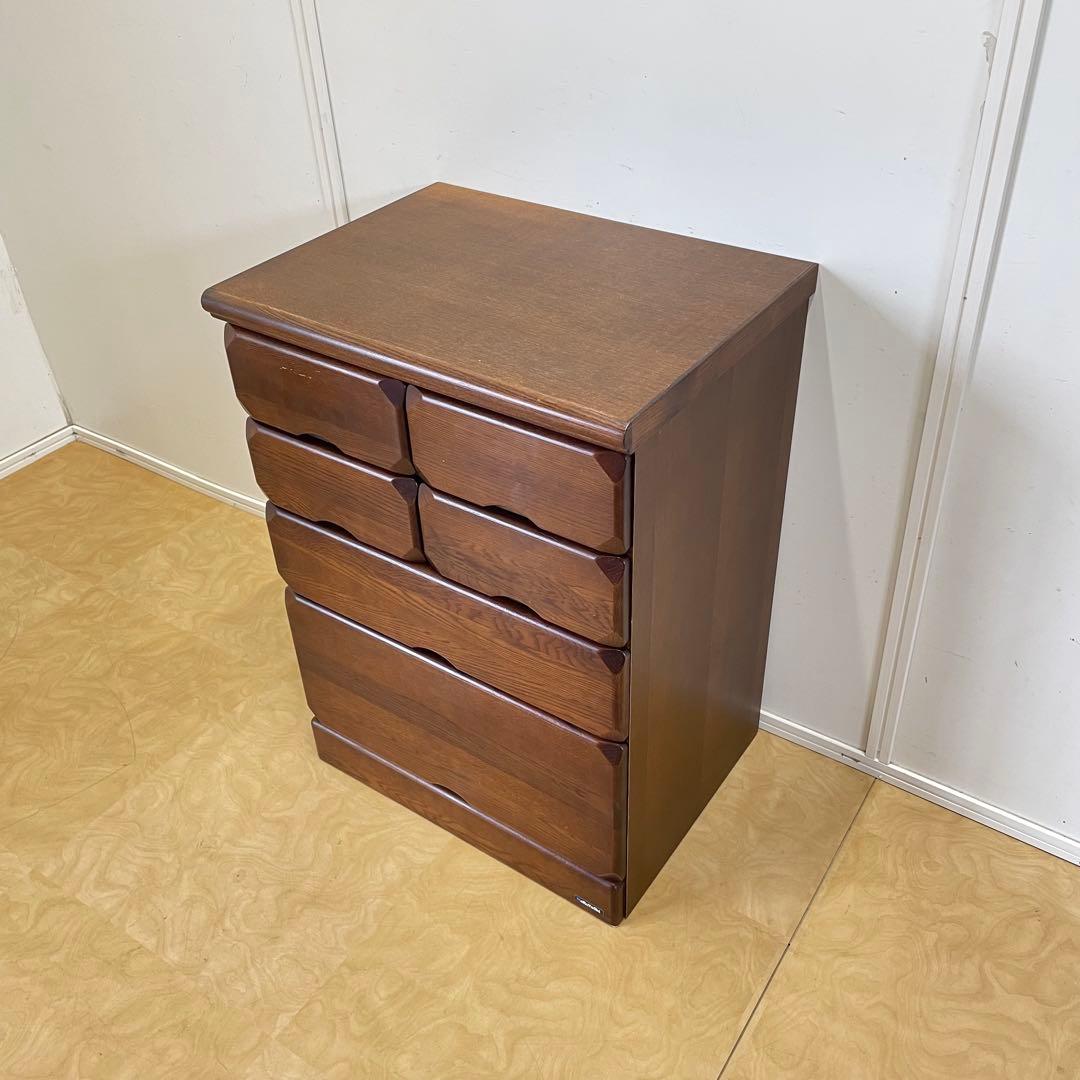 マルヨシ民芸家具 4段 6杯 チェスト② 引き出し タンス 電話台 収納