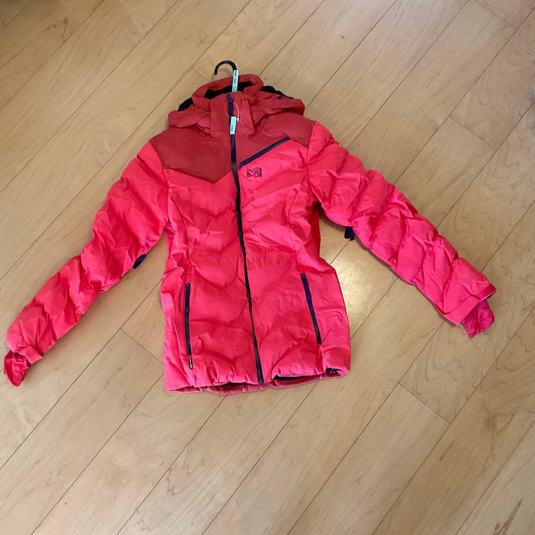 Millet フード付きダウンジャケット 赤色　日本サイズ　M
