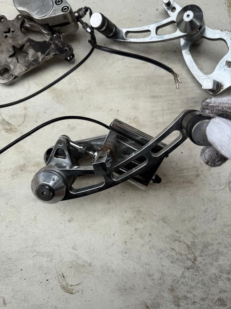 ビンテージ ショベル リア ディスクブレーキ クラッチ ブレーキペダル ホイール