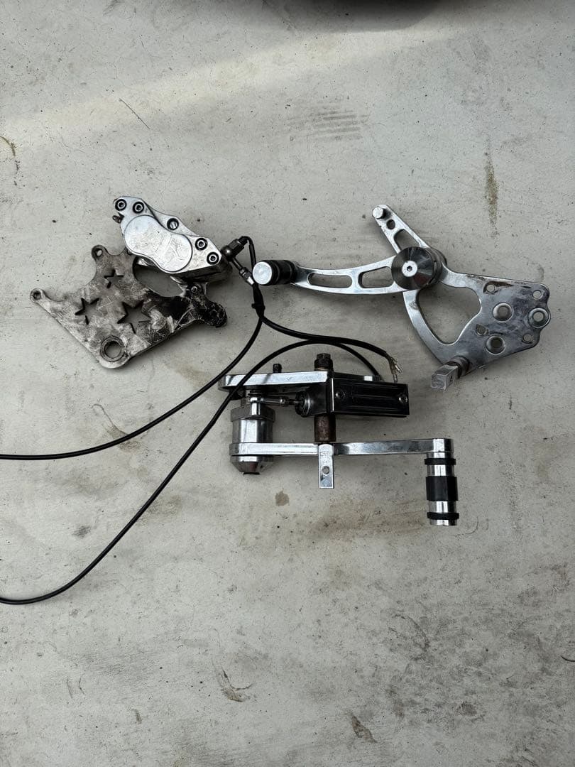 ビンテージ ショベル リア ディスクブレーキ クラッチ ブレーキペダル ホイール