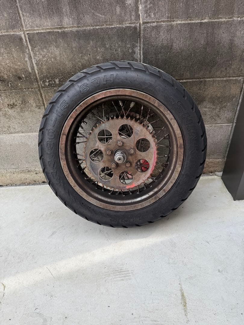 ビンテージ ショベル リア ディスクブレーキ クラッチ ブレーキペダル ホイール