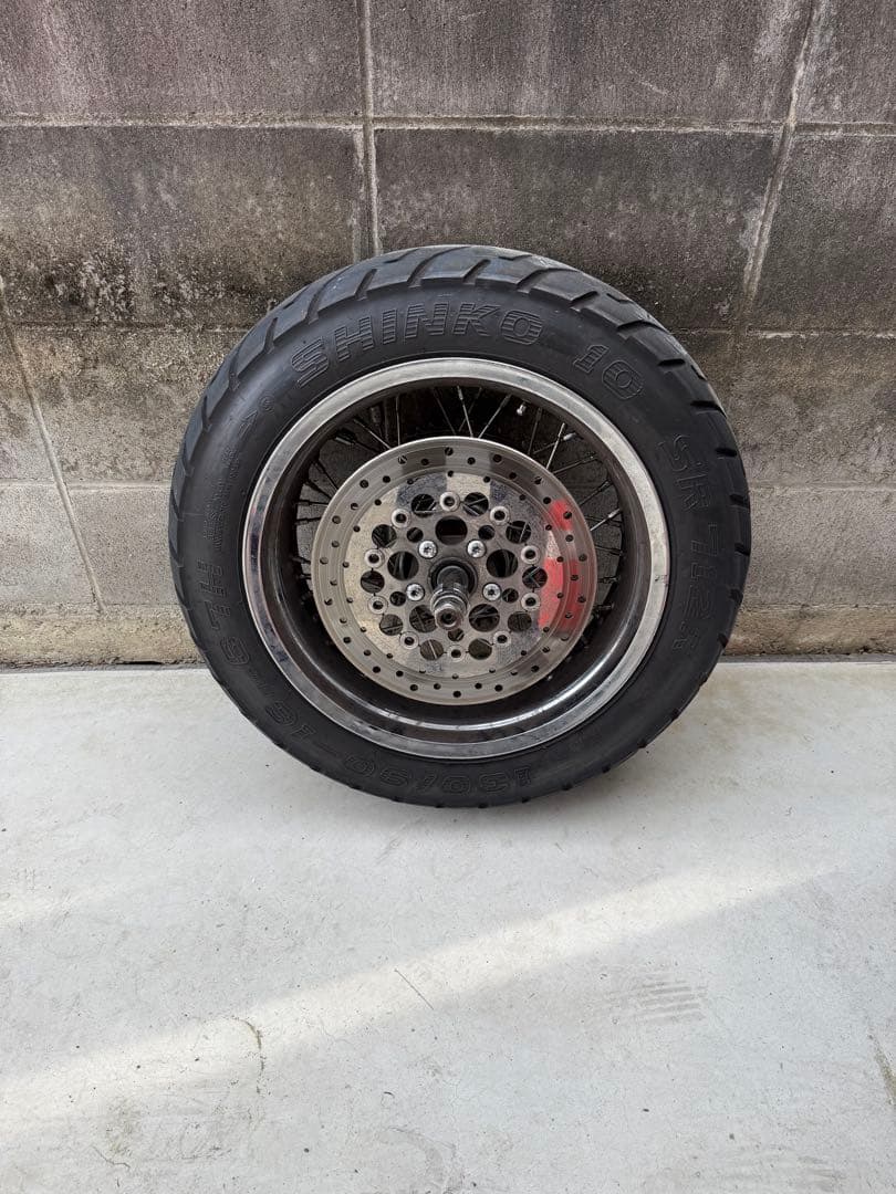 ビンテージ ショベル リア ディスクブレーキ クラッチ ブレーキペダル ホイール