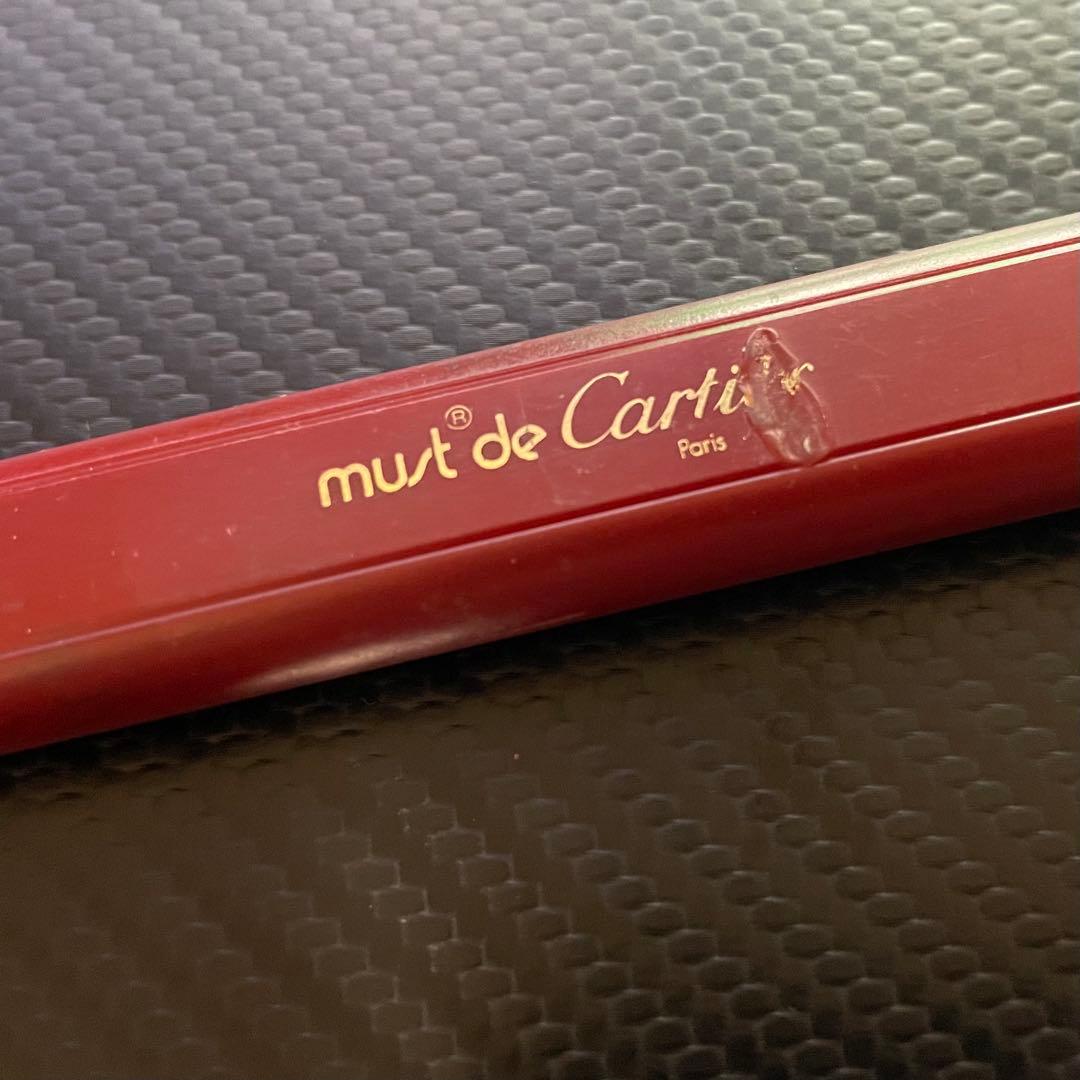 must de Cartier ゴールドボールペン