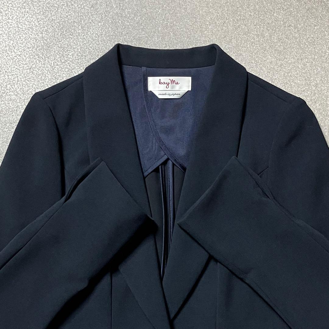 【極美品✨洗える】kay me テーラードジャケット ストレッチ1B ケイミー