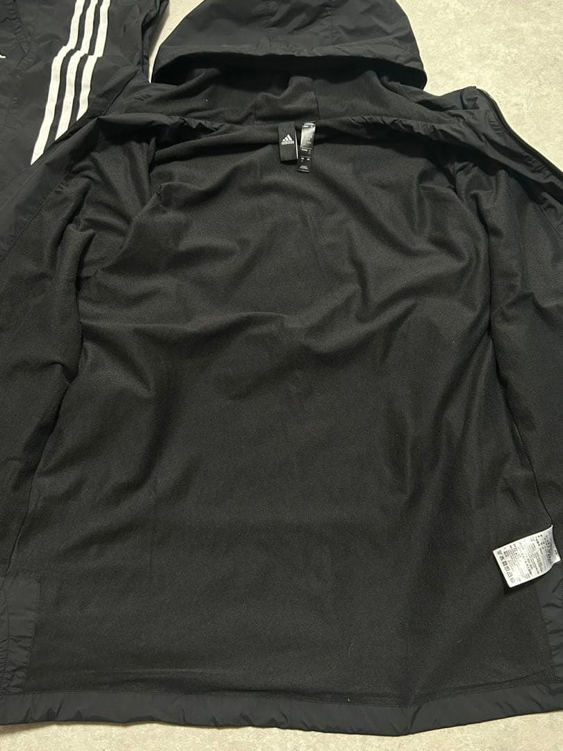 セットアップ アディダス　ウインドブレーカー　レディース　ブラック　ジャケット
