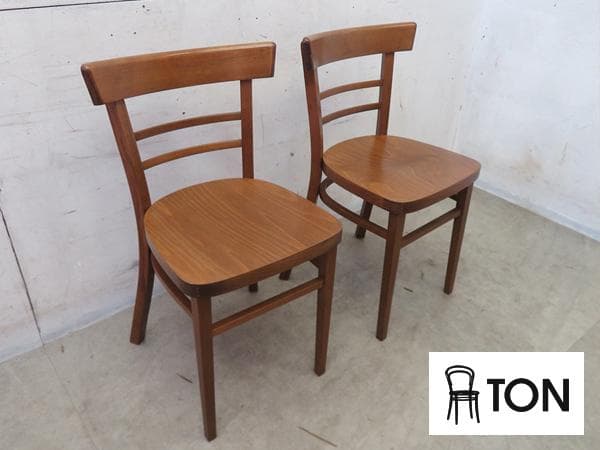 美品■TON社■チェコ■ダイニングチェア■2脚セット■クラシック■ベントウッド
