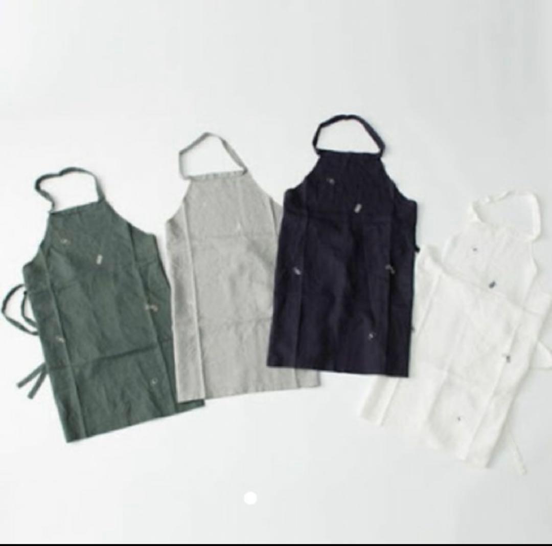 ☆未使用品☆ ミナペルホネン ちょうちょ エプロン リネン 麻 choucho