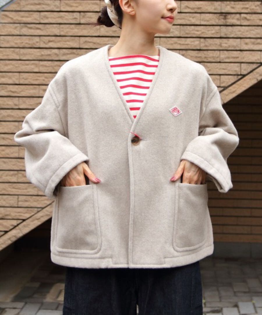 DANTON/ダントン　ウールVネックジャケット