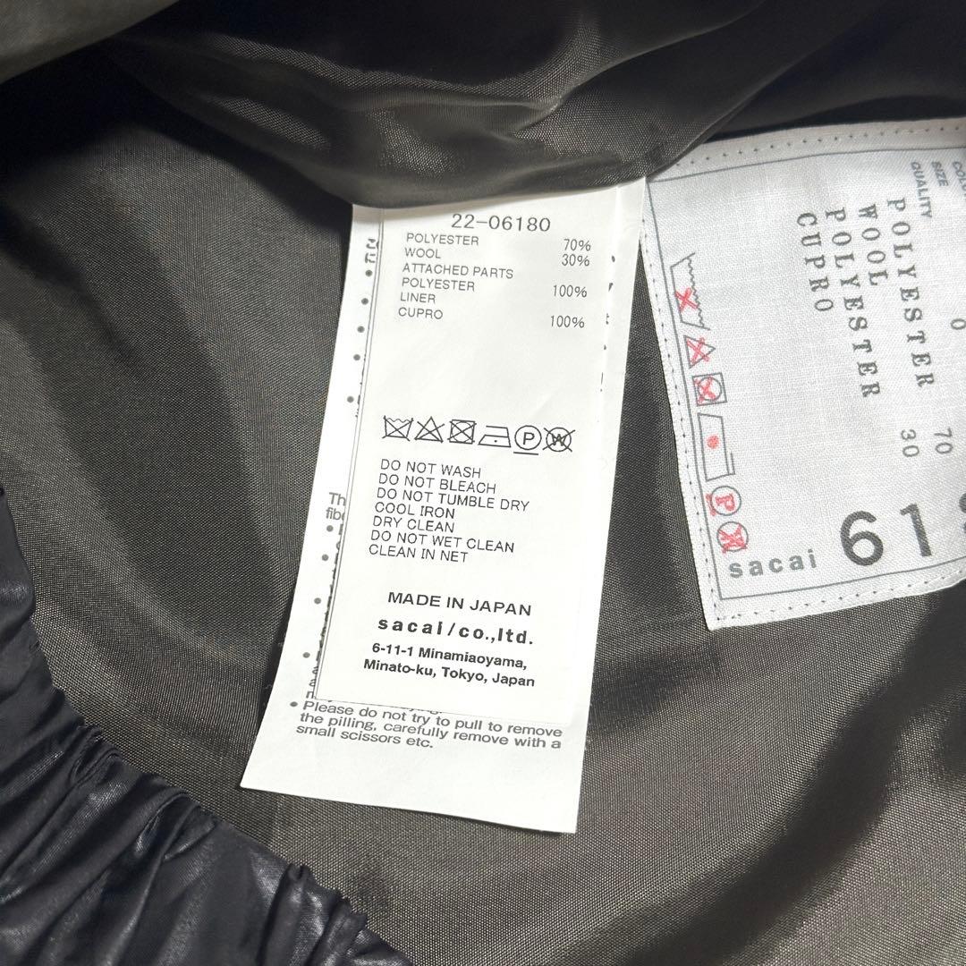 sacai サカイ Suiting Pantsパンツ22-06180 スラックス