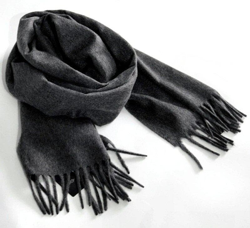 ダーバン イタリア製 カシミヤ100％ カシミヤマフラー グレー 無地