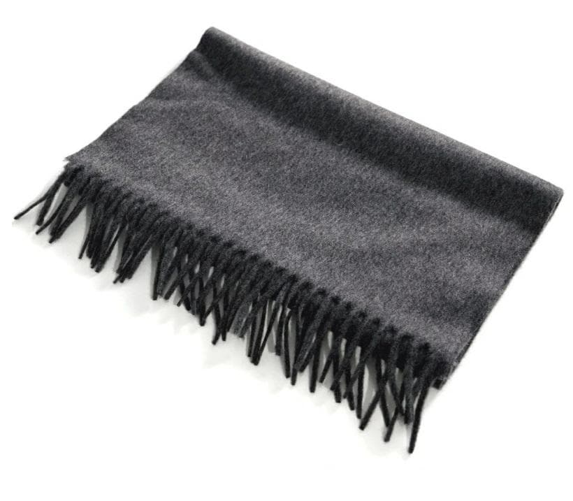 ダーバン イタリア製 カシミヤ100％ カシミヤマフラー グレー 無地