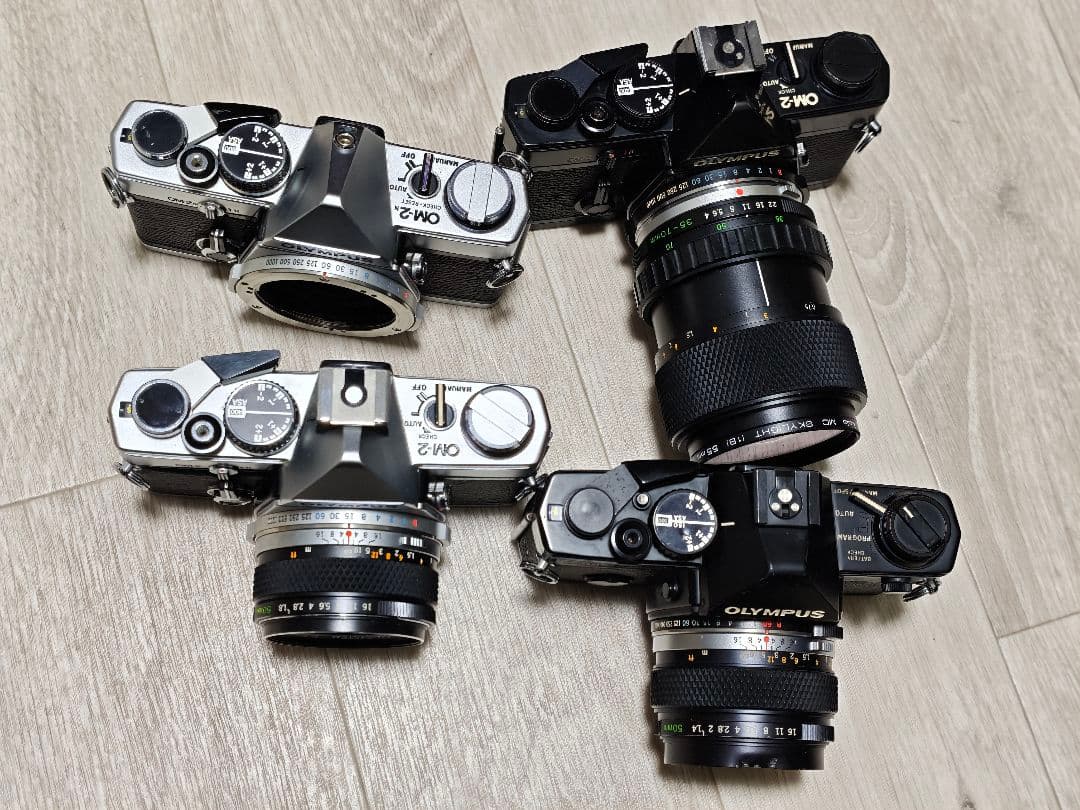 オリンパス OM-2 シリーズ 4台 + レンズ3本セット