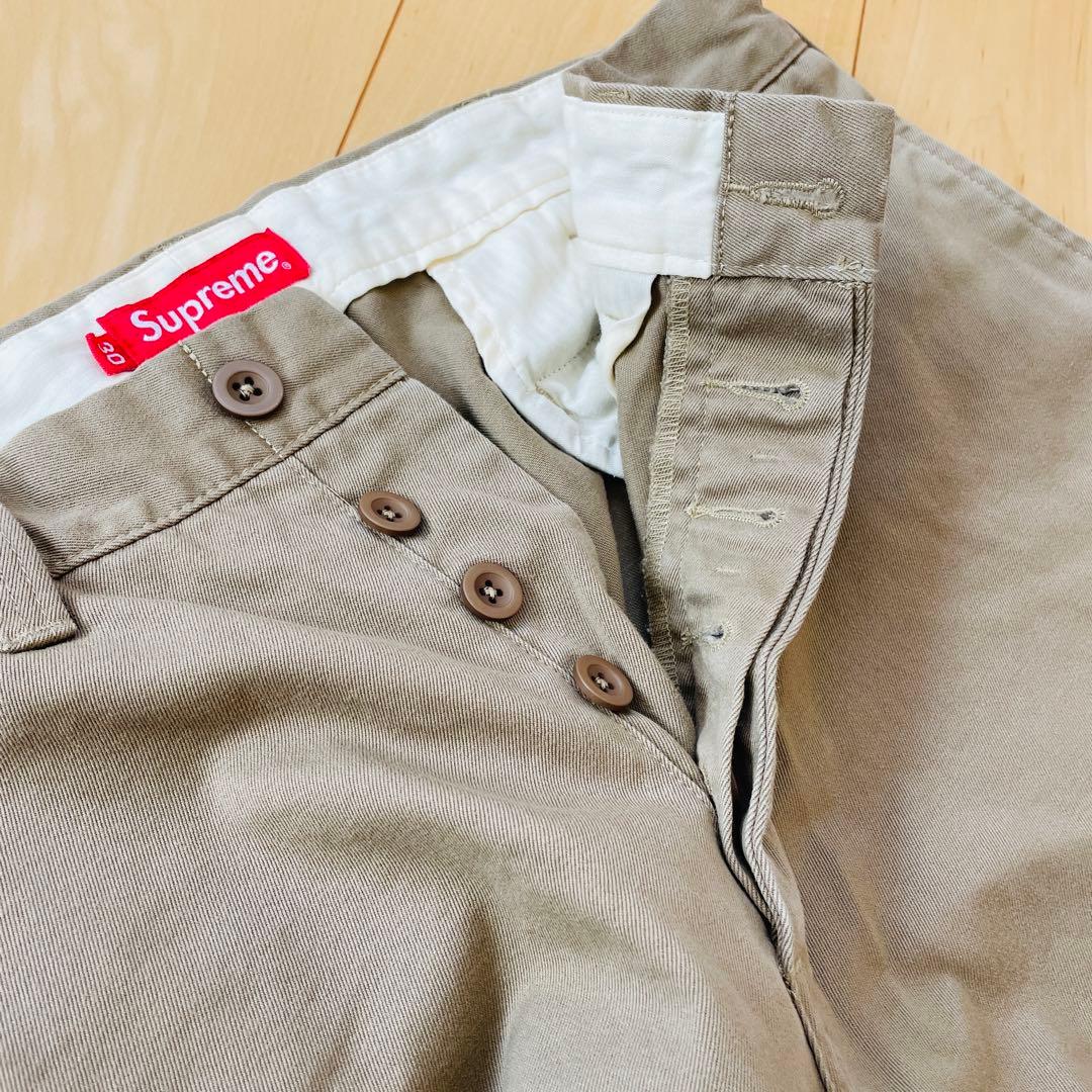 supreme pin up chino 30 ベージュ チノパン