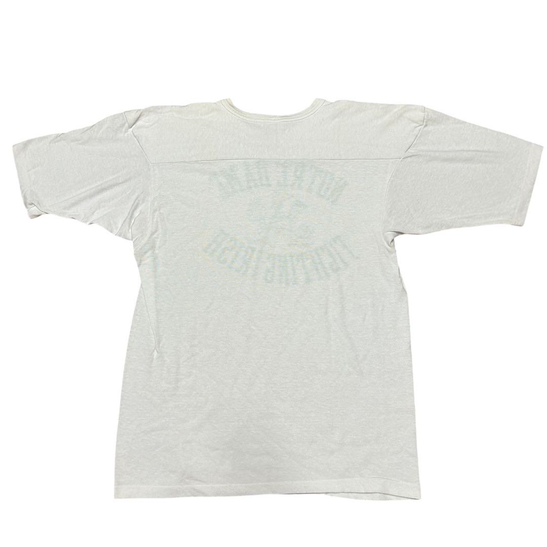 ビンテージ　80s チャンピオン　染み込みノートルダム　フットボール Tシャツ