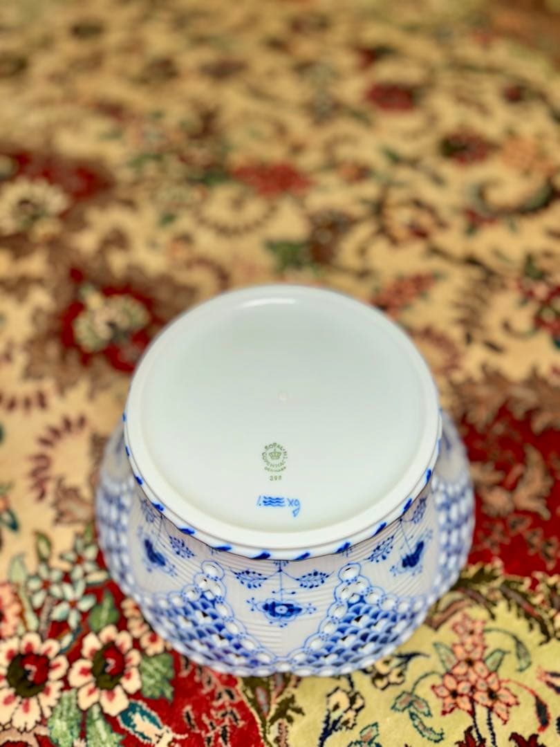 ロイヤルコペンハーゲン　ブルーフルーテッド　フルレース　フルーツバスケット