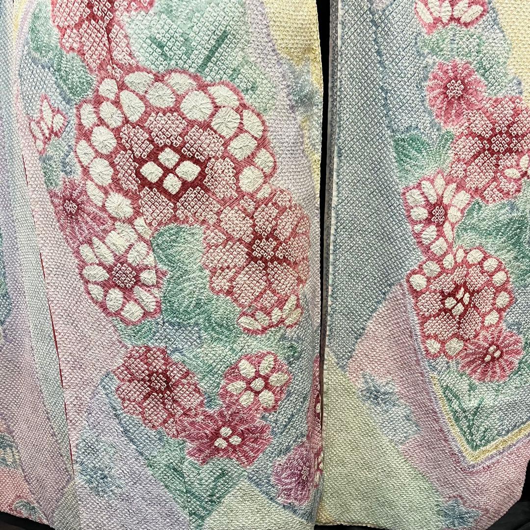 振袖フルセット■総絞り■オーダー仕立て■パステル色振袖■振袖一式■成人式