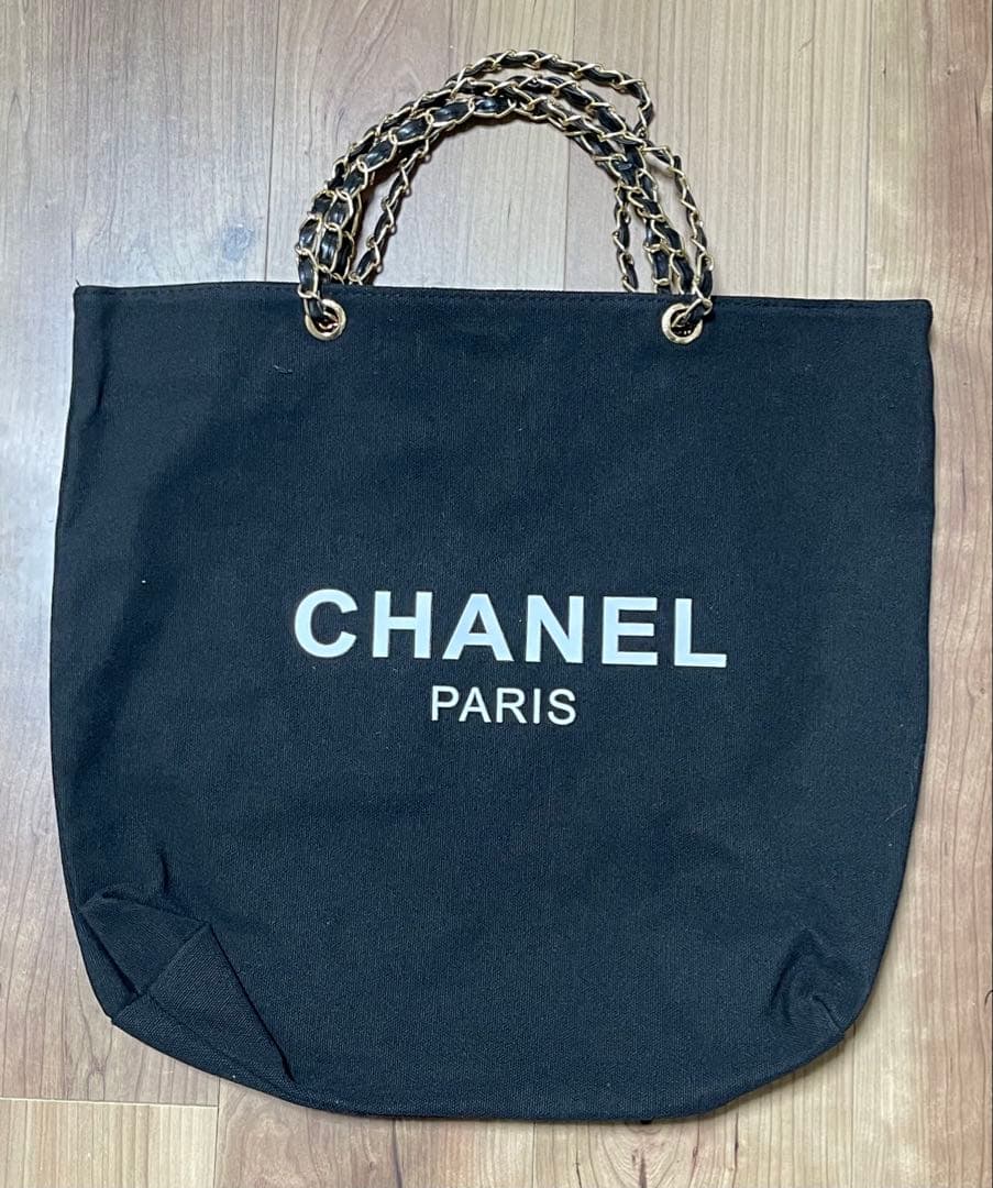 CHANEL ノベルティ チェーントートバッグ ブラック