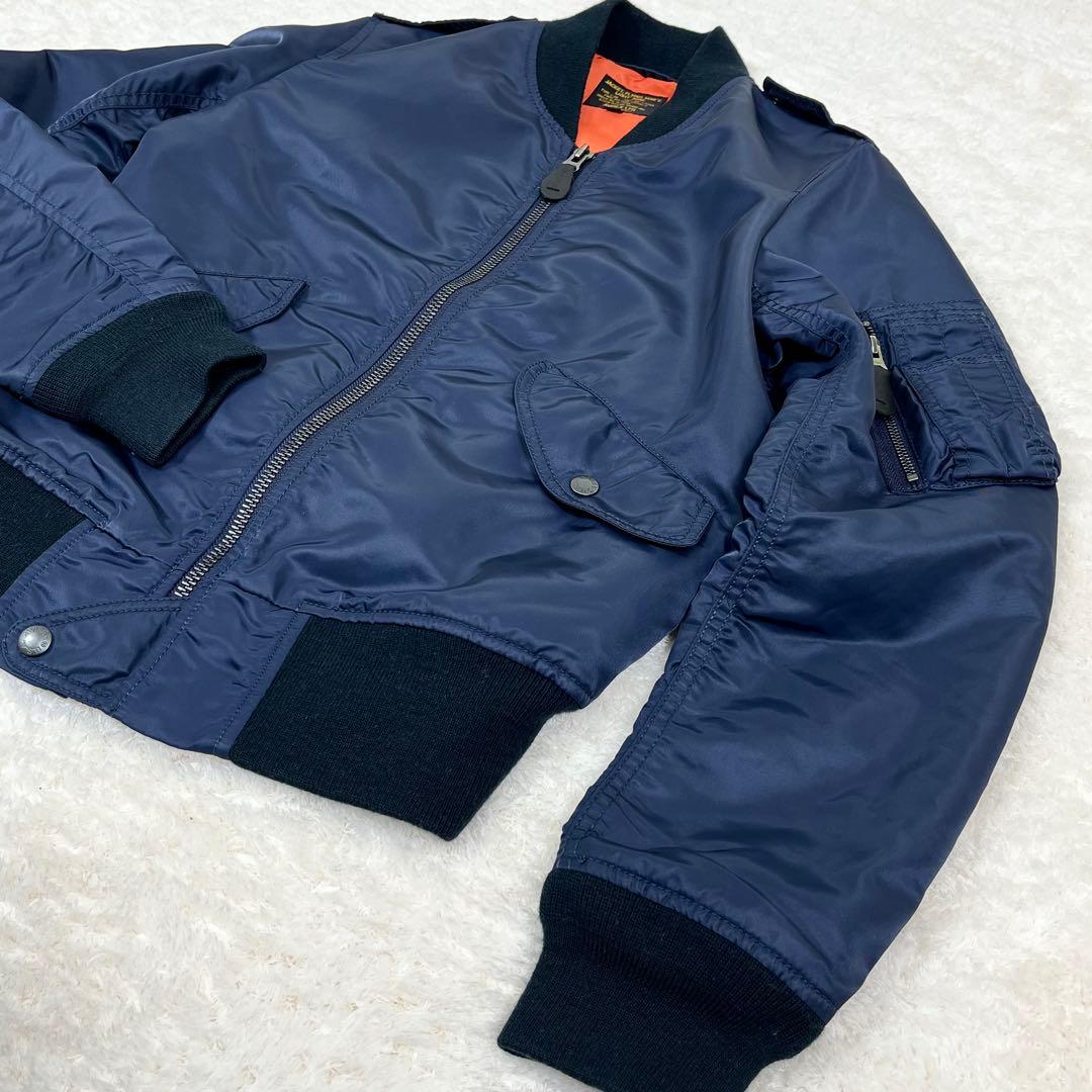 【美品】AVIREX L-2A フライトジャケット M ネイビー