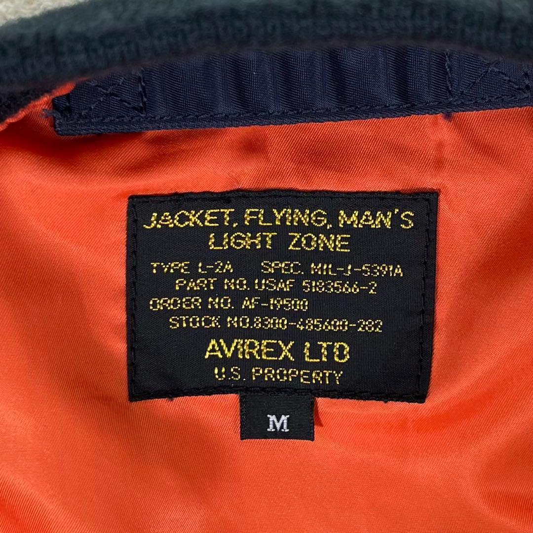 【美品】AVIREX L-2A フライトジャケット M ネイビー