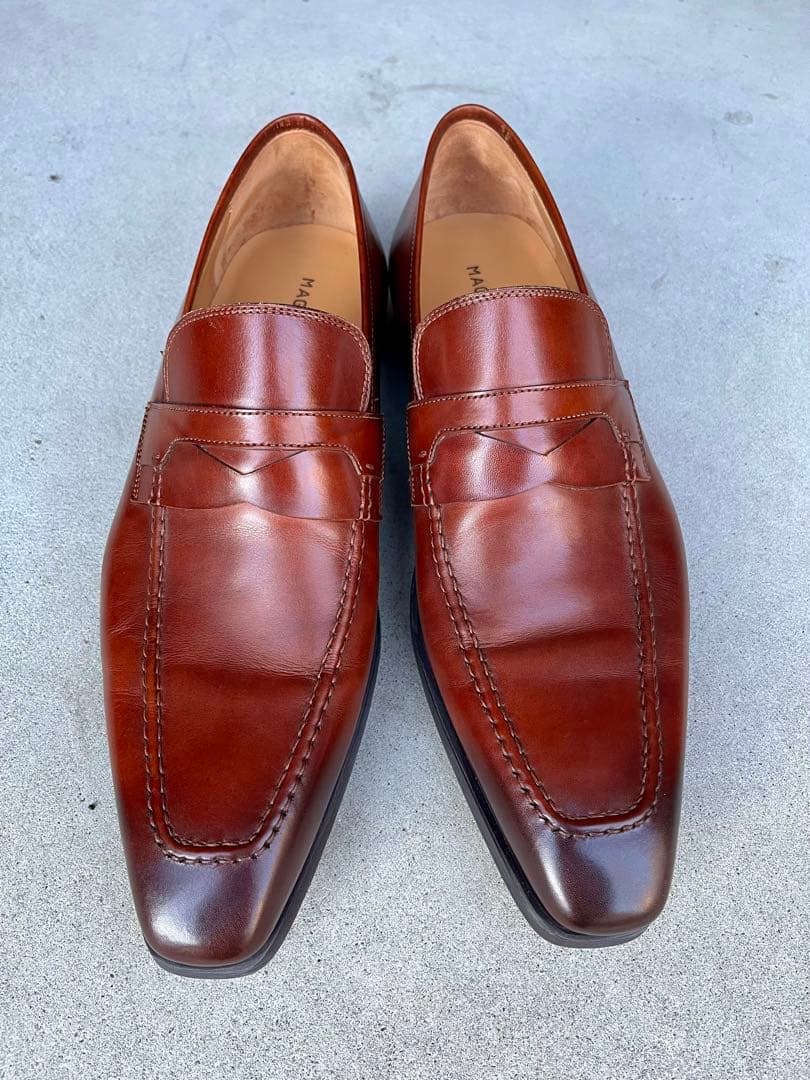 未使用品　マグナーニ　ローファー　スリッポン　40 ブラウン　パディーヌ　革靴