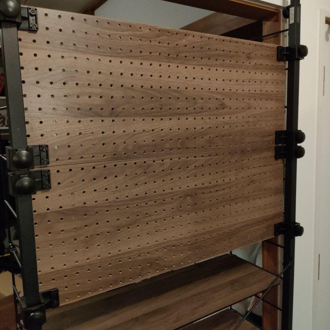 ニトリ　Nポルダ　木製オープンシェルフ 5段 ブラウン